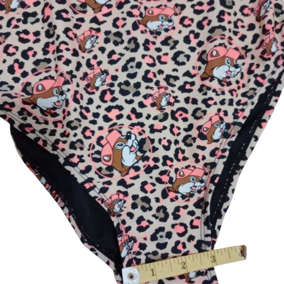 Buc-ee's Women's once piece swimsuit Beaver Cheetah Print size Small - Picture 8 of 8